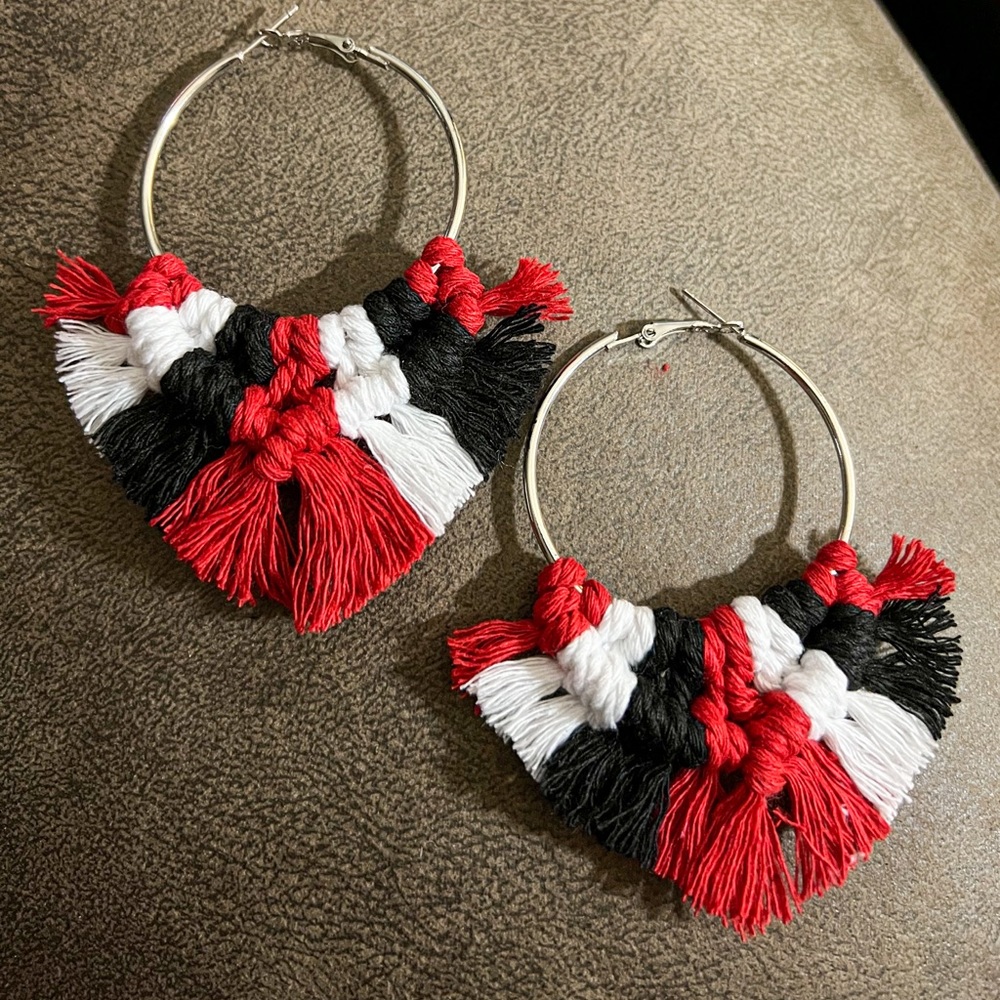 Team color earrings $13
